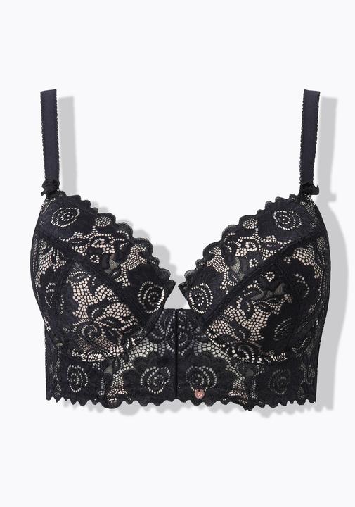 Actual product image TruYou Floral Lace Front Close Underwire Bra (85 E)