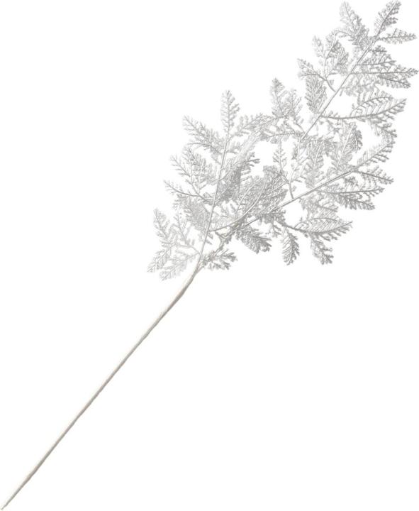 Boltze Home BOLTZE Deko-Zweig Blatt silber 80cm