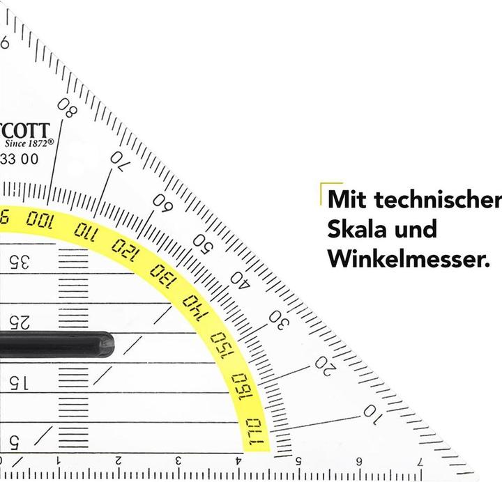 Produktbild Westcott Geometriedreieck 14cm (14 cm)
