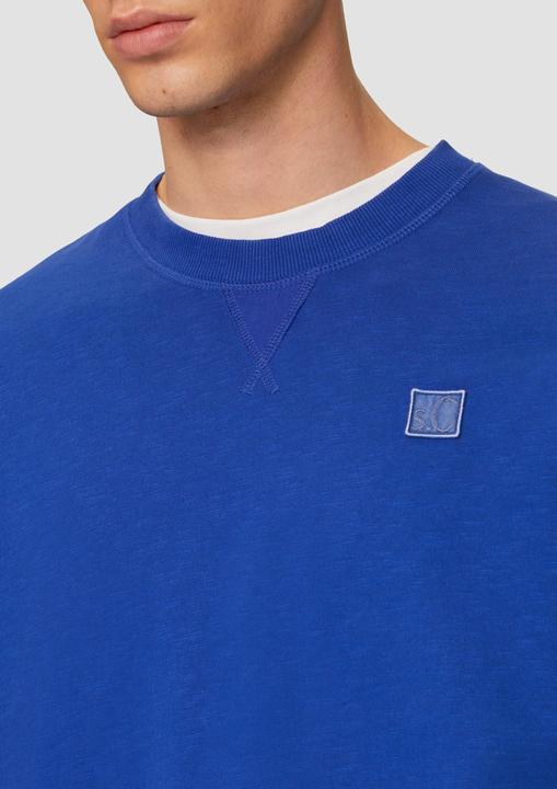 Image du produit s.Oliver Sweatshirt mit Garment Dye und Logo-Detail (S)