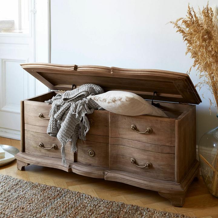 Image du produit Loberon Coffre Aiguillon marron (45 x 120 x 50 cm)