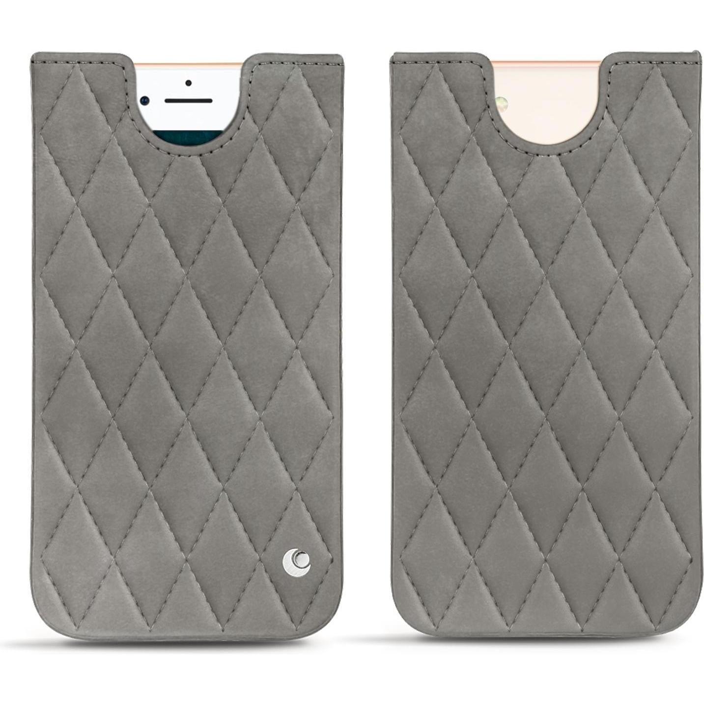 Noreve Lederschutzhülle (Apple iPhone 7), Smartphone Hülle, Grau
