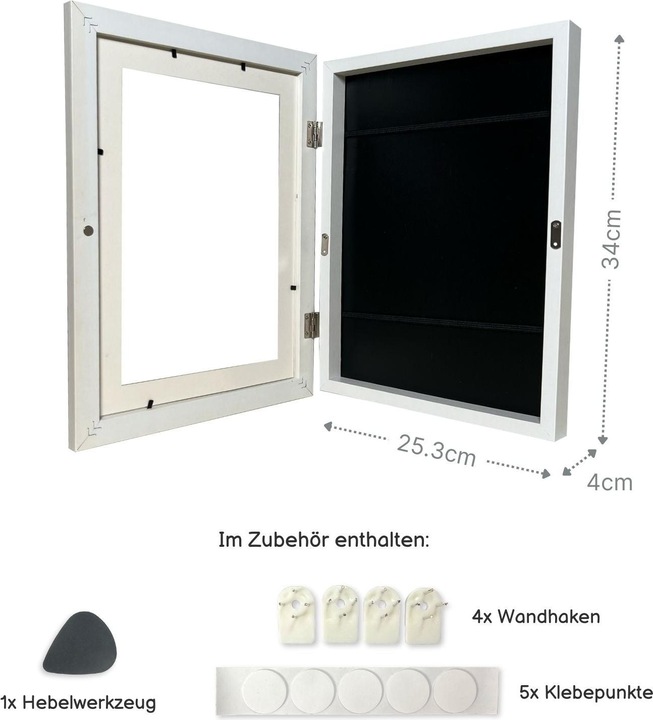 Produktbild Hermex Bilderrahmen Flip Fotorahmen A4 Kunstrahmen Bildhalter Wandrahmen (A4)
