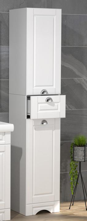 Produktbild VCM Holz Badmöbel Badregal Badezimmer Badschrank Hochschrank Schublade Landhaus Calaso (35 x 32 cm)