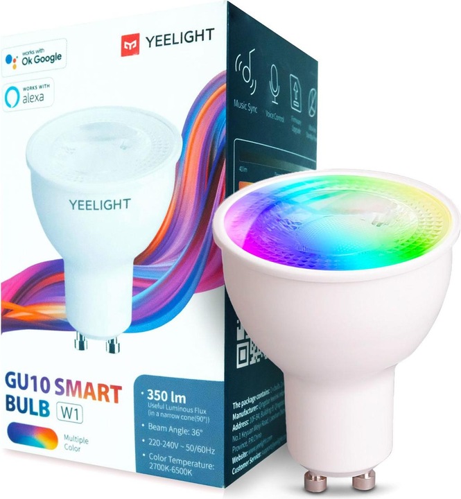 Actual product image Yeelight W3 (GU10, 4.50 W, 350 lm, 4 x, F)