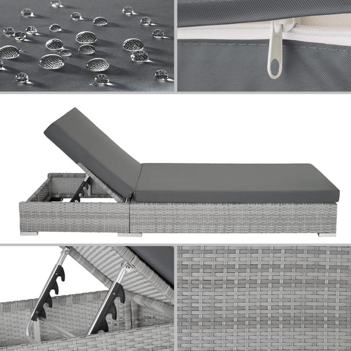 Actual product image tectake Sunbeds (184 cm)