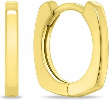 Brilio Silver Gold-Plated Circle Earrings For Women Ea1169y (Silber aus der Schweiz und Deutschland und Österreich)