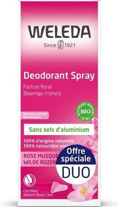 Produktbild Weleda 2er-Set Deodorants Wild Rose - 2 x 100 ml (Spray, 200 ml)
