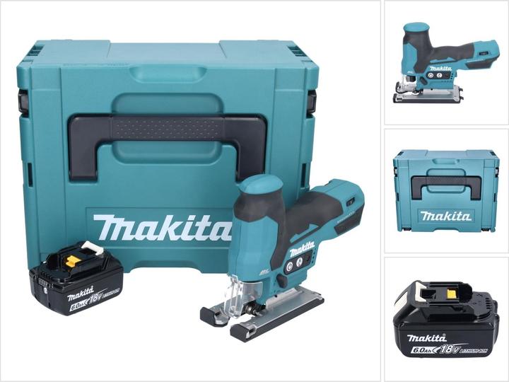 Produktbild Makita DJV 185 G1J Akku PendelhubstichsÃ¤ge 18 V Brushless + 1x Akku 6,0 Ah + Makpac - ohne Ladeger