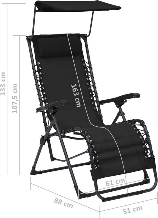 Produktbild vidaXL Liegestuhl (88 cm)