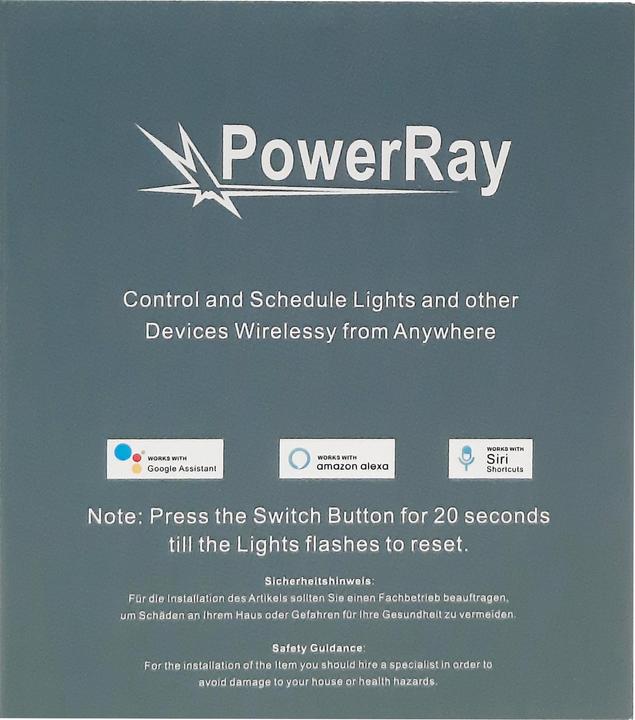 Produktbild PowerRay WiFi Touch Smart Switch PR-SCS-01