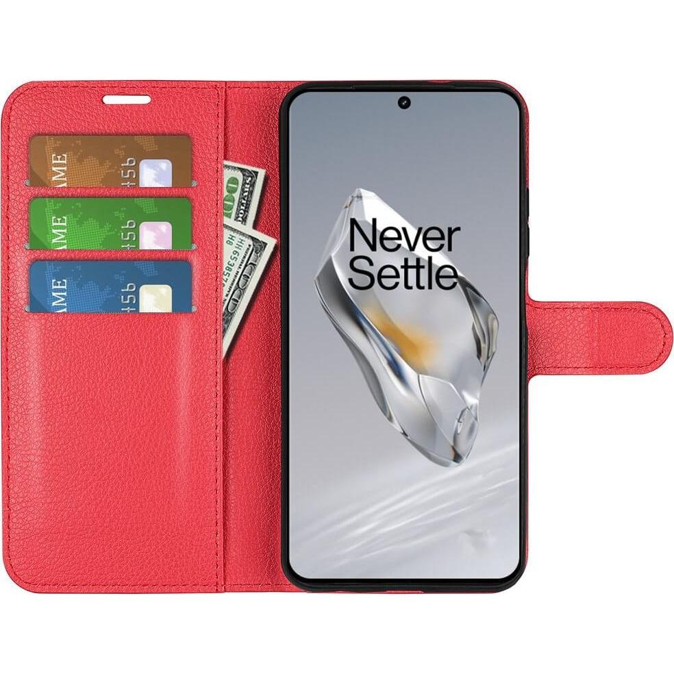 Thumbnail - Cover-Discount OnePlus 12 - Leder Etui Hülle rot (OnePlus 12), Smartphone Hülle, Rot