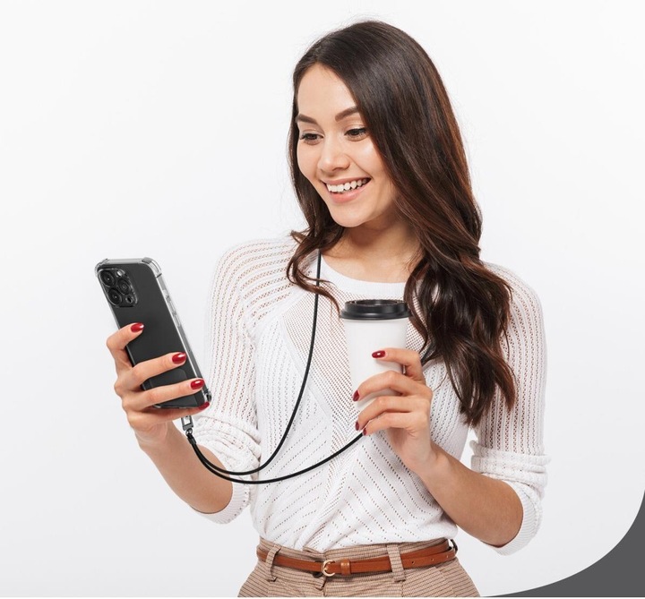 Productafbeelding 4smarts Universele mobiele telefoonketting PhonoLace onyx zwart