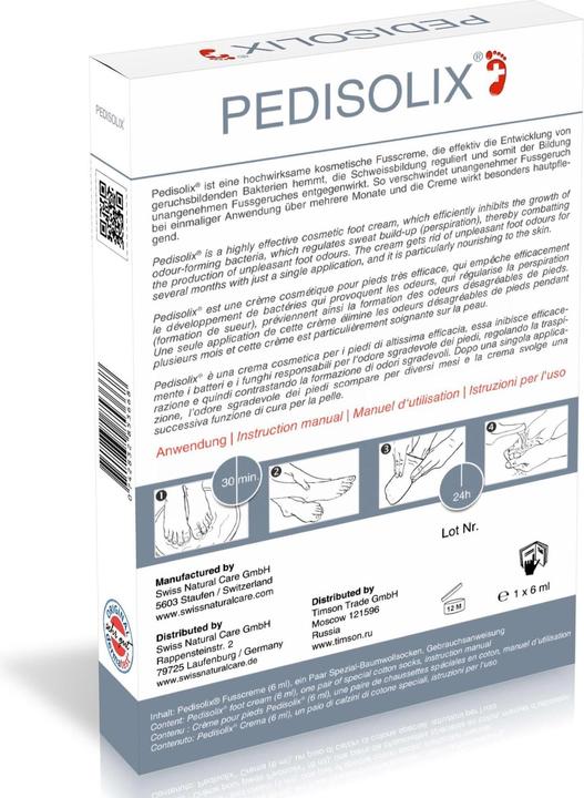 Immagine prodotto Pedisolix Odore di piedi (Crema piedi e gel piedi, 6 ml)