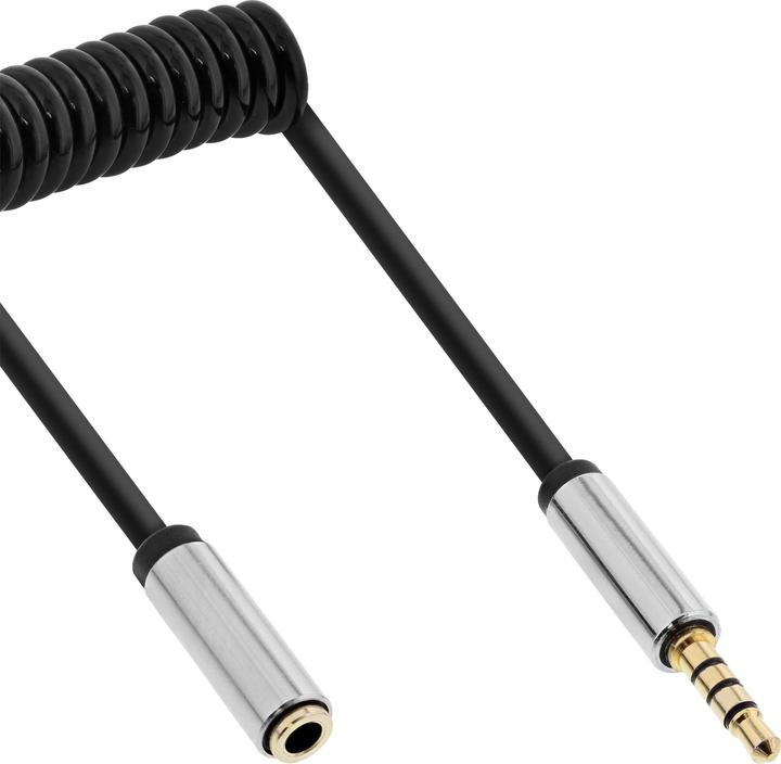 Actual product image InLine Slim Audio spiral cable jack 3 (1 m, AUX cable)