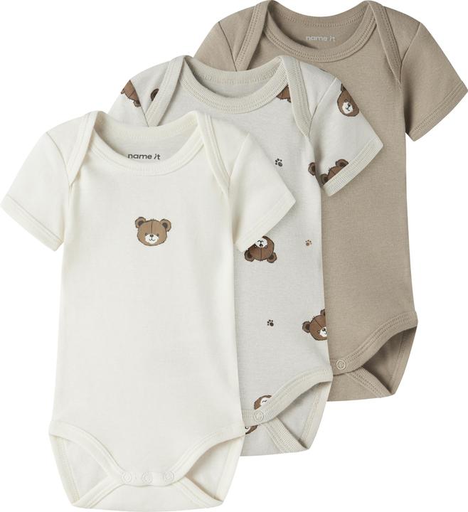 Produktbild Name it Nbnbody 3p Ss Pumice Bear Noos (74)