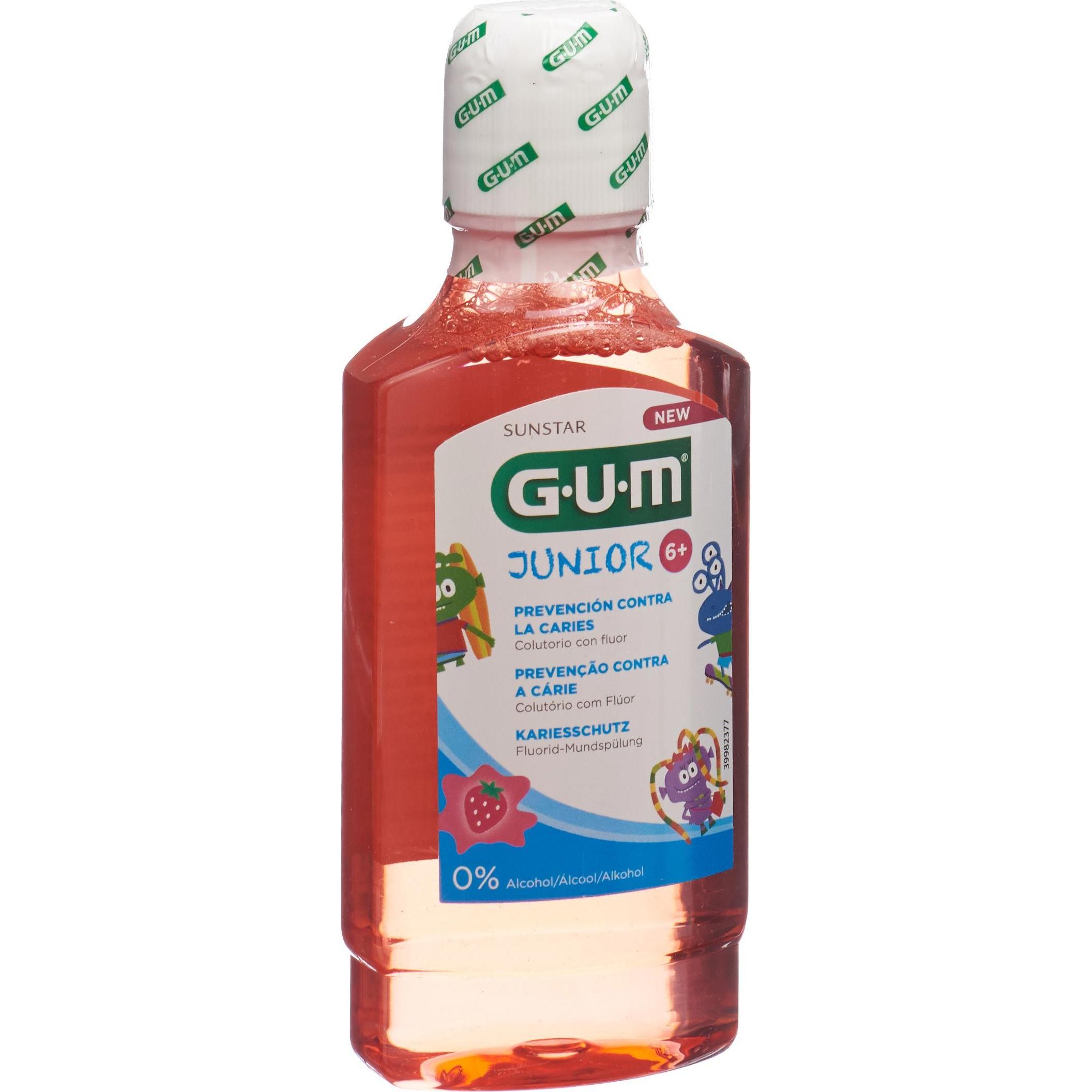 GUM, Mundspülung, Junior Mundspülung (ab 6 Jahren) (300 ml, Mundspülung)