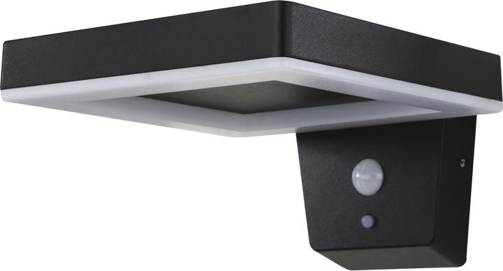 Produktbild REV LED Solar Wandleuchte Square schwarz (270 lm, IP44)