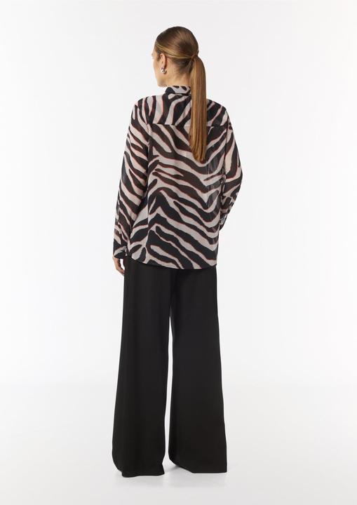 Produktbild Comma Bluse Chiffon-Bluse mit Hemdkragen (32)