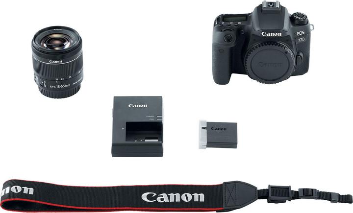 Produktbild Canon EOS 77D Kit (18 - 55 mm, 24.20 Mpx, APS-C / DX)