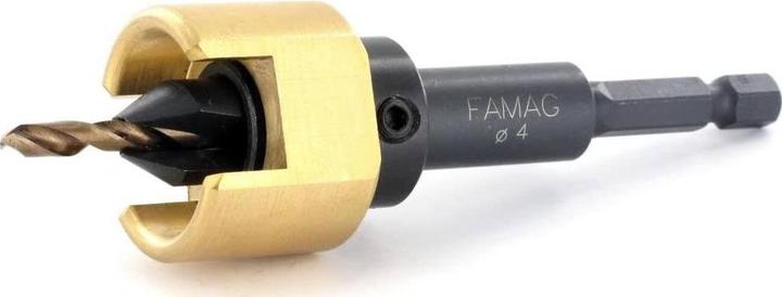 Actual product image Famag Drill countersink set (4 mm, 5 mm, 6 mm)
