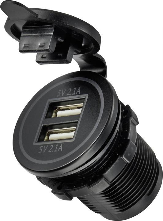 Produktbild Tru Components USB-Ladestecker mit 2 USB A-Anschlüssen