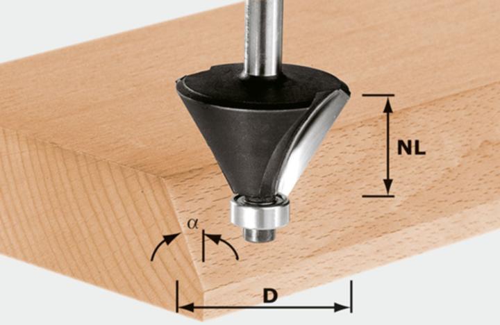 Produktbild Festool Fasefräser HW S8 D25,7/25,7/15°