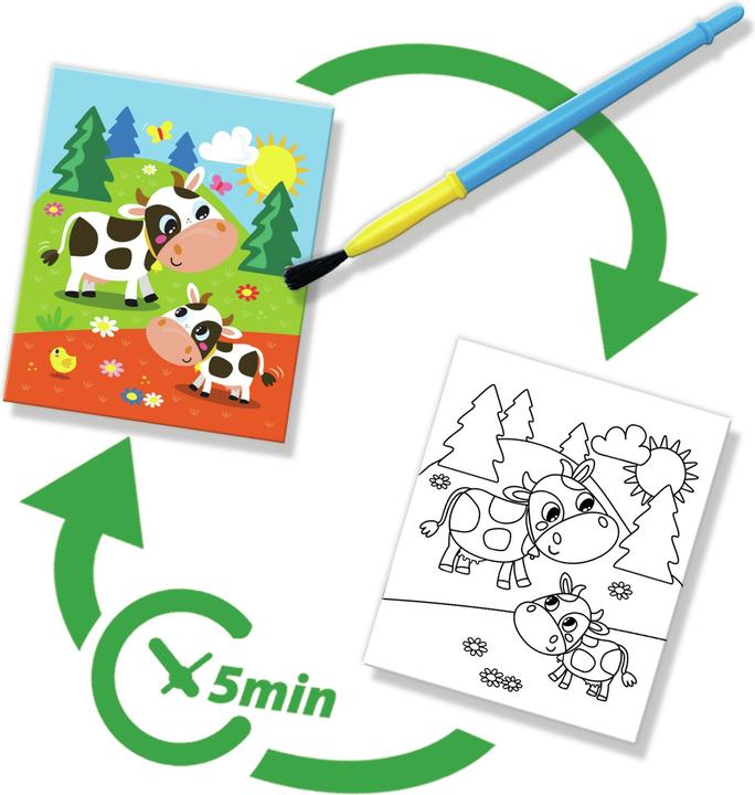 Actual product image Ses Malbuch Malen mit Wasser Bauernhof