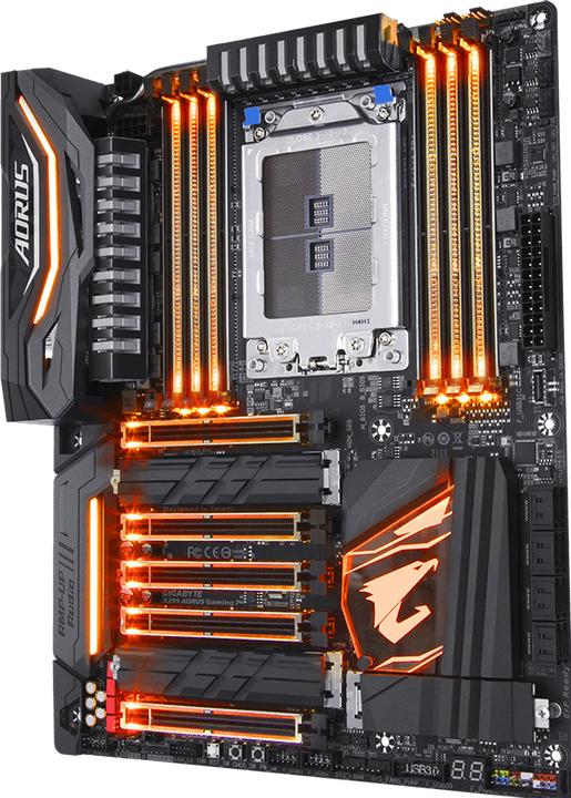 Actual product image Gigabyte AORUS X399 Gaming 7 (TR4, AMD X399, ATX)