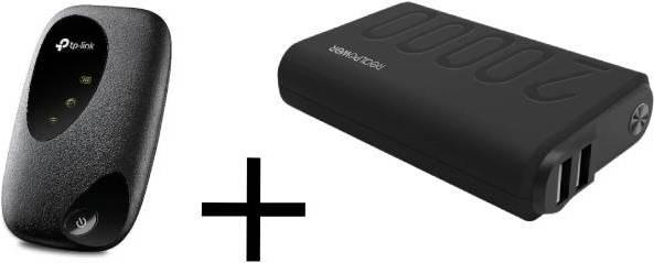 Produktbild TP-Link Travel-Set Mobiler Router M7200 + Powerbank RealPower PB-20000 PD+ (20000 mAh, 18 W)