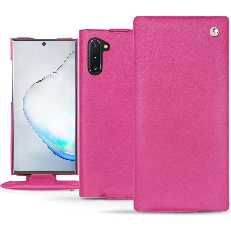Noreve Lederschutzhülle vertikal (Samsung Galaxy Note 10), Smartphone Hülle, Rosa