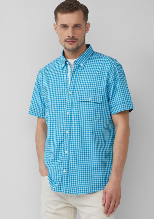 Immagine prodotto s.Oliver Hemd Regular Fit: Kariertes Hemd aus Baumwolle mit Button-Down-Kragen (M)