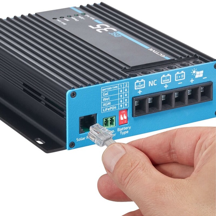 Produktbild Ective MPPT Solar Laderegler DSC35 Solarregler 500Wp 35A für 2 12V Batterien PV