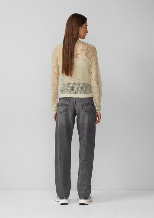 Actual product image S.Oliver Strickjacke Jacke in Häkeloptik mit Glitzergarn (XS)