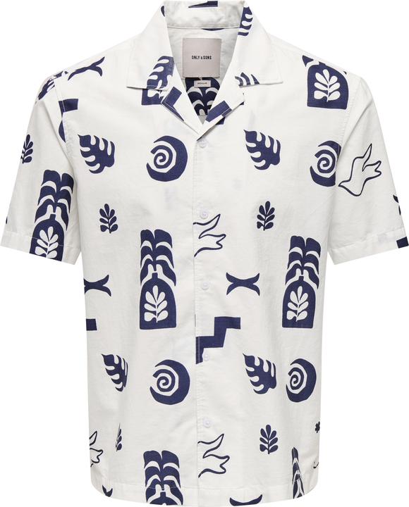 Immagine prodotto Only & Sons ONSWHITE Hawaii-Hemd Hawaii-Hemd (L)