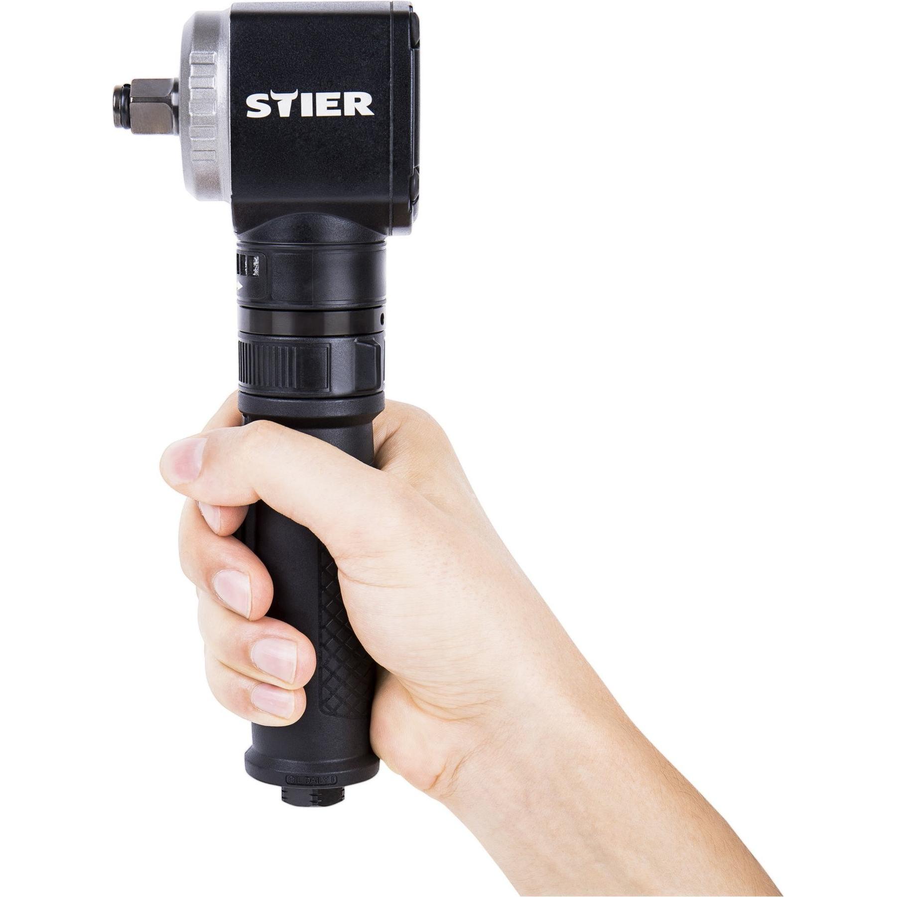 Thumbnail - Stier, Bohrmaschine + Akkuschrauber, Winkel-Schlagschrauber 19-WSS 1/2 Zoll Antrieb extra kurz (Druckluft)