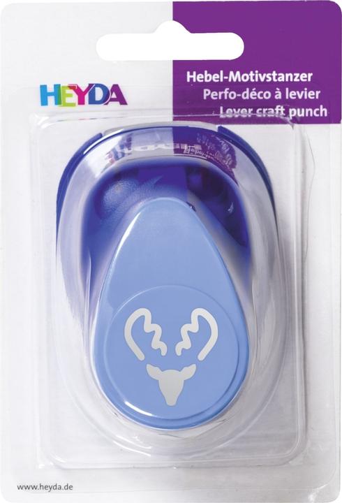 Actual product image Heyda Motif punch for cardboard up to 220g/sqm moose pop-up large approx. 25x25mm