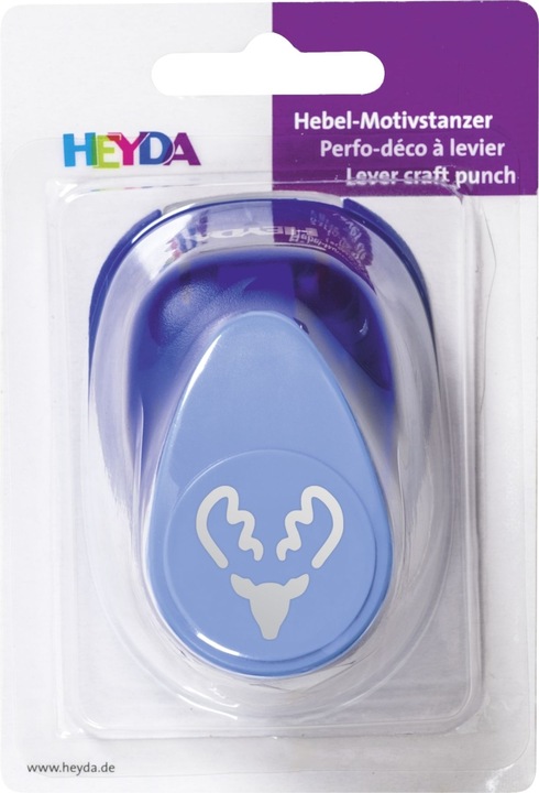 Produktbild Heyda Motivstanzer für Karton bis 220g/qm Elch Pop-Up gross ca. 25x25mm