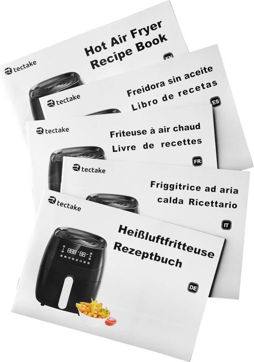 Actual product image tectake Air fryer Yaiza - 4.3 l capacity - Recipes booklet included