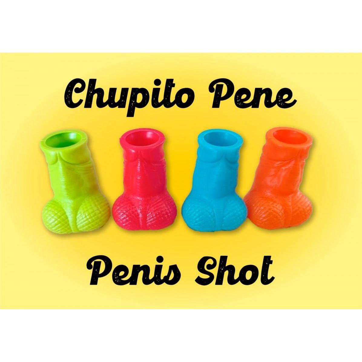 Diablo Picante Gelbes Penis Schnapsglas (D-241791)