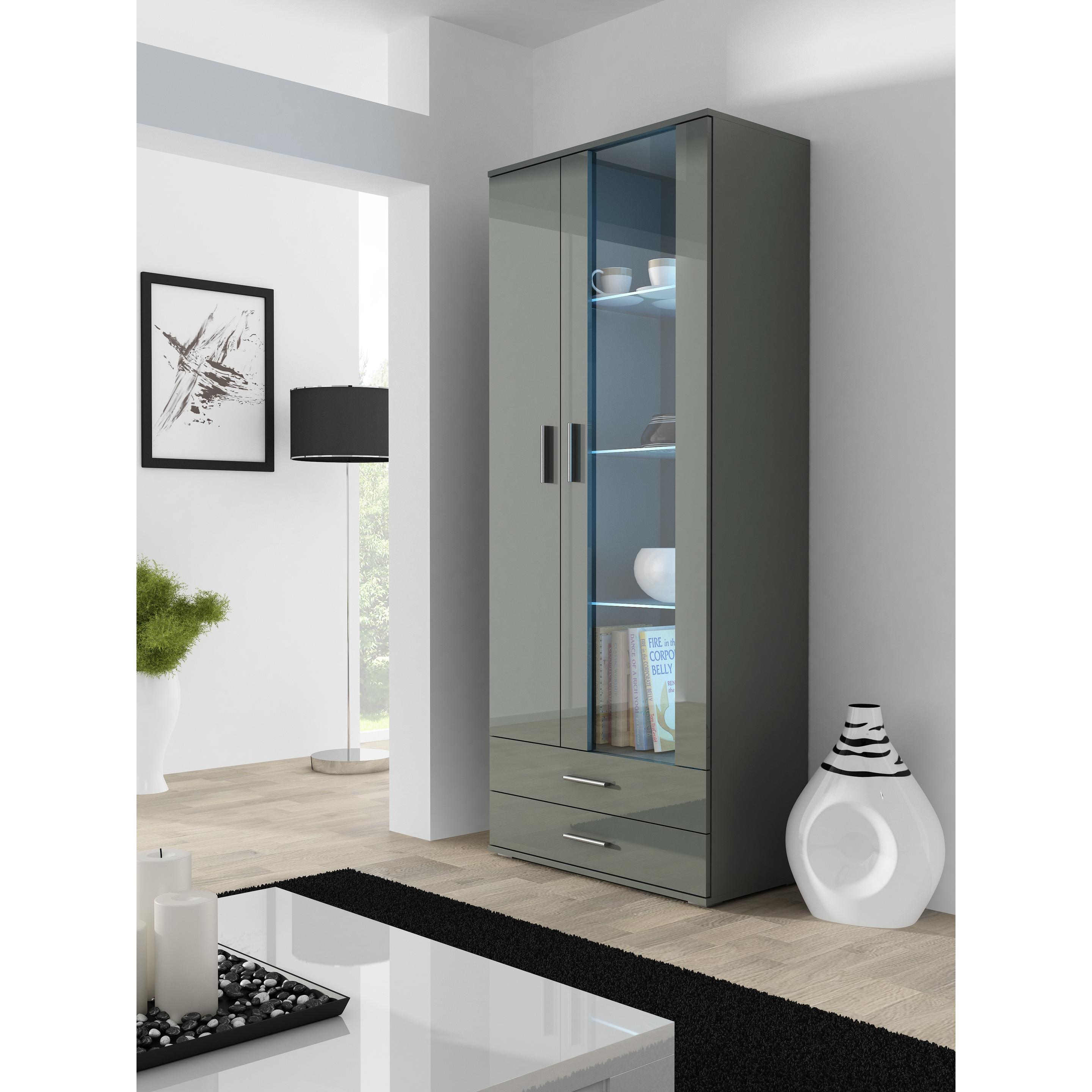 Cama, Vitrine + Buffetschrank, SOHOWITS6 SZ/SZ Wohnzimmerschrank Vitrine