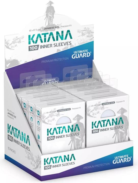 Actual product image Ultimate Guard 100 pochettes Katana Inner Sleeves Japanese Size