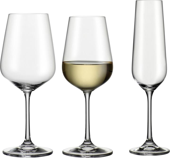 Produktbild Bohemia Cristal BOHEMIA Sel.Weinglas 12tlg (2647.80 cl, 12 Gläser, Rotweingläser, Weissweingläser, Sektgläser)