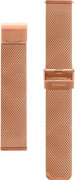 Withings Mesh Looparmband (18 mm, Edelstahl und PVD-Beschichtung, Steel HR 36mm)