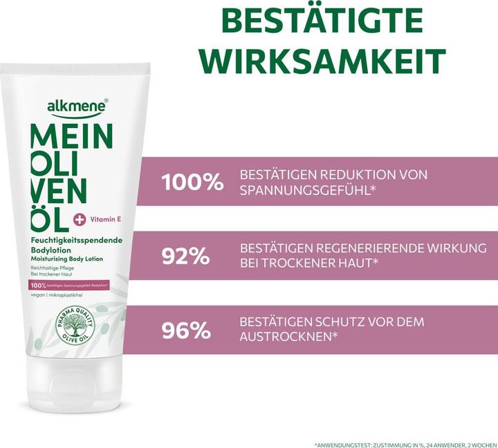 Image du produit Alkmene MEIN OLIVENÖL, Feuchtigkeitsspendende Bodylotion (Lotion pour le corps, 200 ml)