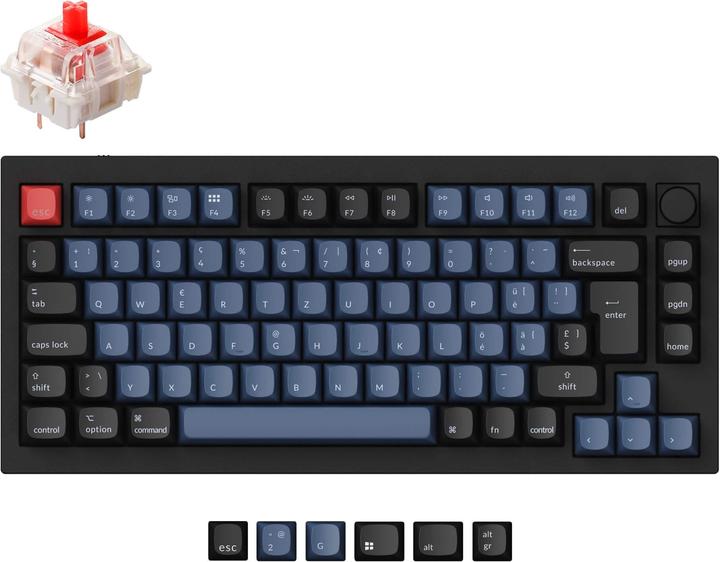 Actual product image Keychron Q1 Knob Version v2 (CH, Cable)