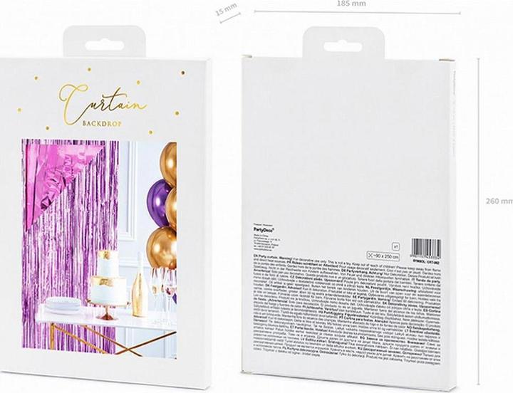 Produktbild Partydeco Festlicher Vorhang Violett (1 Stück)