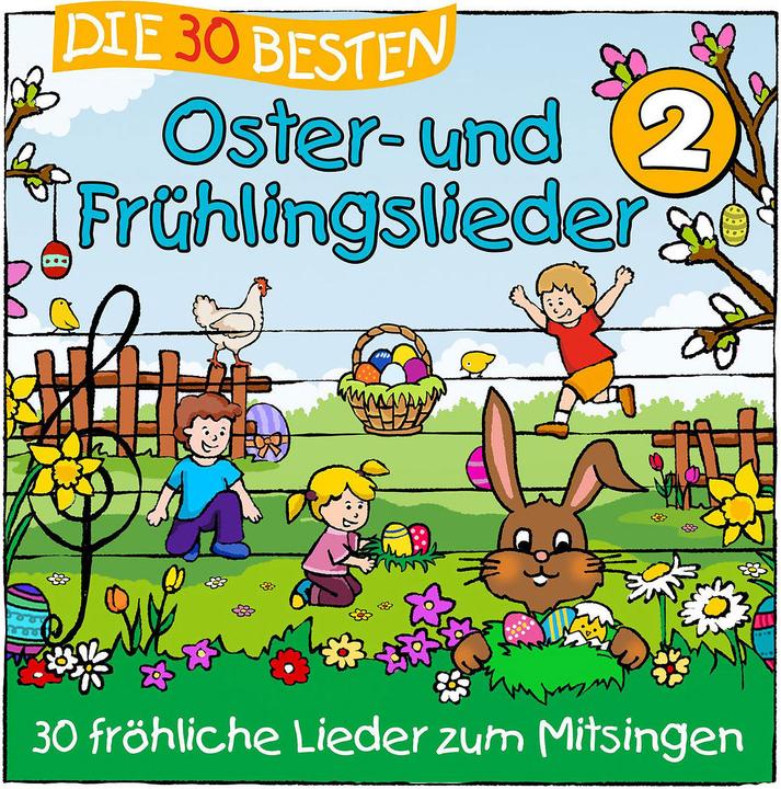 Image du produit Les 30 meilleures chansons de Pâques et de printemps 2 (Simone Sommerland, Karsten Bonheur, Les grenouilles de la crèche, Allemand)