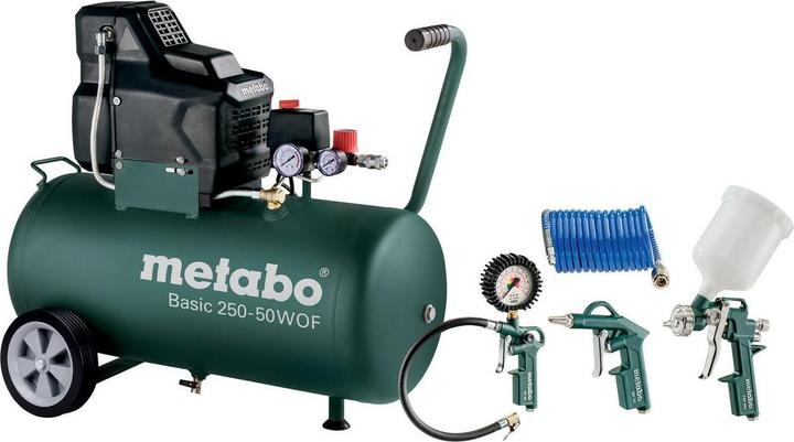 Actual product image Metabo Basic 250-24 W Compressor with Accessory Set (24 l, 8 bar)