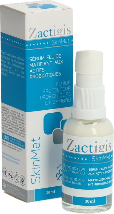 Actual product image Zactigis SkinMat mattifying fluid serum with probiotic active ingredients (30 ml)